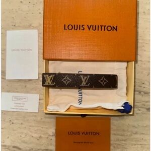 Louis Vuitton Brown and Gold Monogram Bracelet